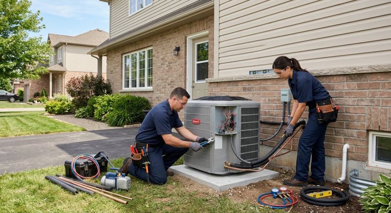 Commercial Central Heat Installation
