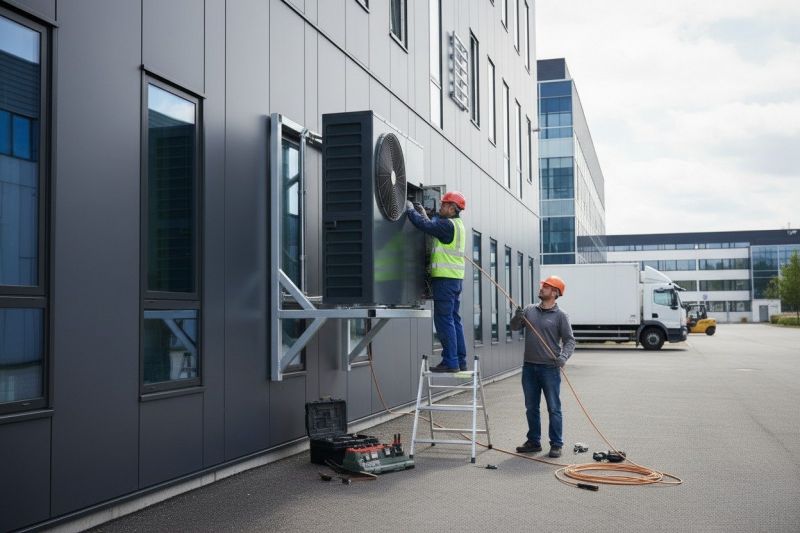 Commercial Central Heat Installation