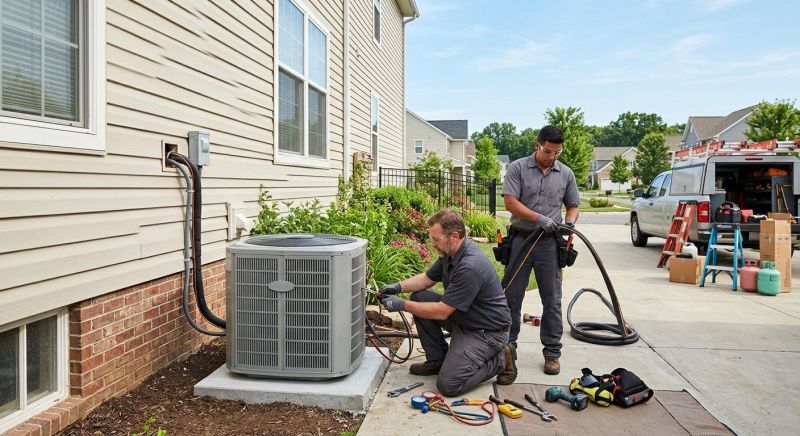 Commercial Central Heat Installation