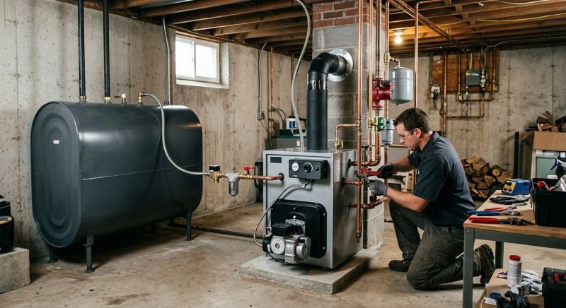 Commercial Oil Heating Installation