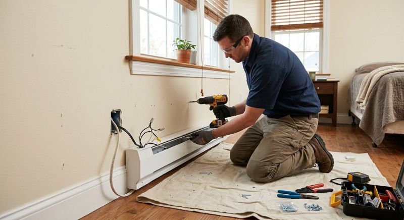 Electrical Baseboard Installation