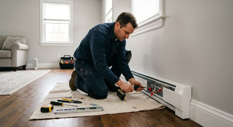 Electrical Baseboard Installation