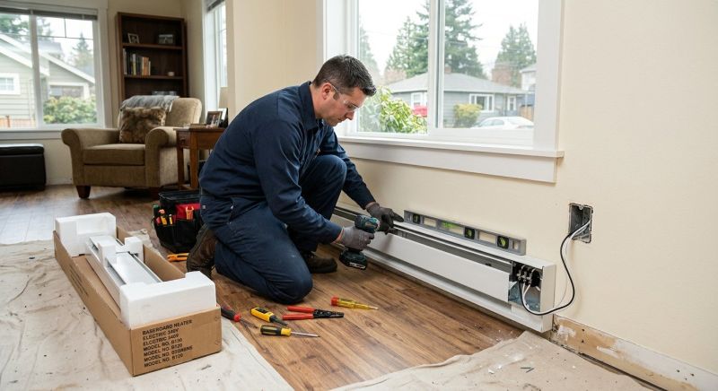 Electrical Baseboard Installation