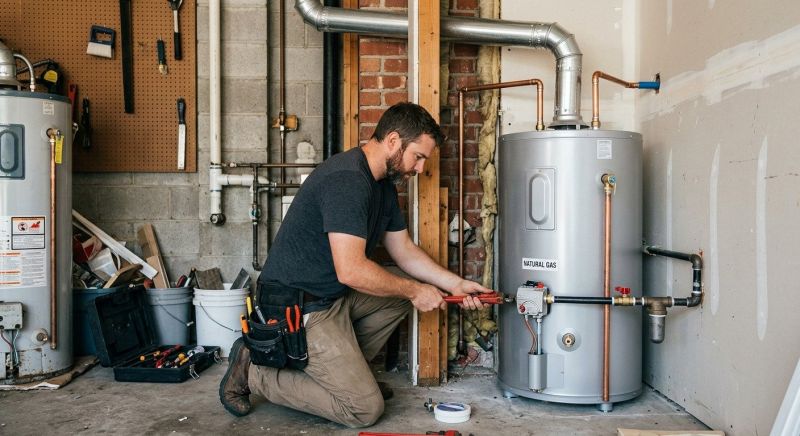 Natural Gas Heat Installation