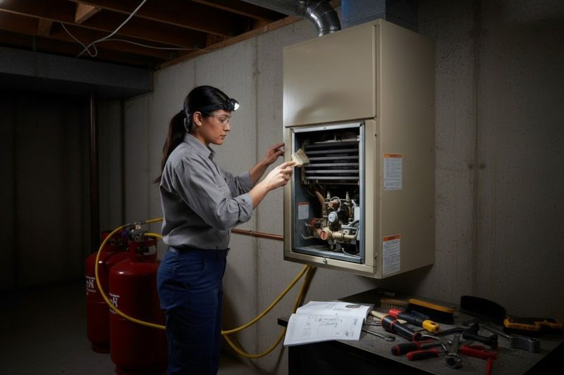 Propane Heat Installation