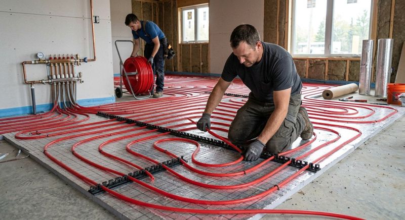Radiant Floor Heating Installation